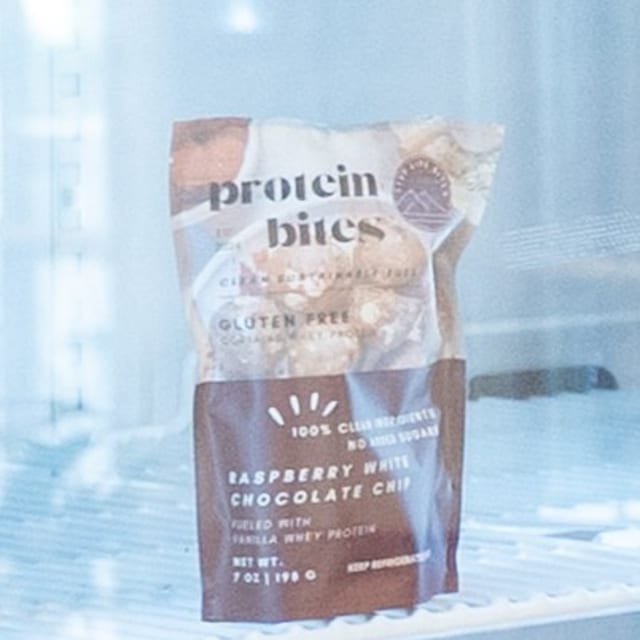 Live Life Protein Bites- Rasp. White Chocolate.
