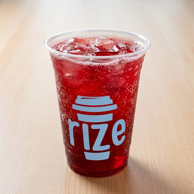 Strawberry Passion Fruit Italian Soda.